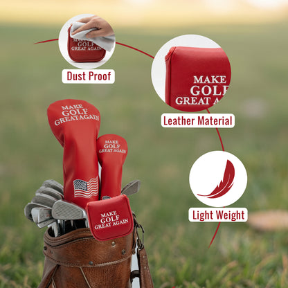 Make Golf Great Again Headcover 3-Pack Bundle