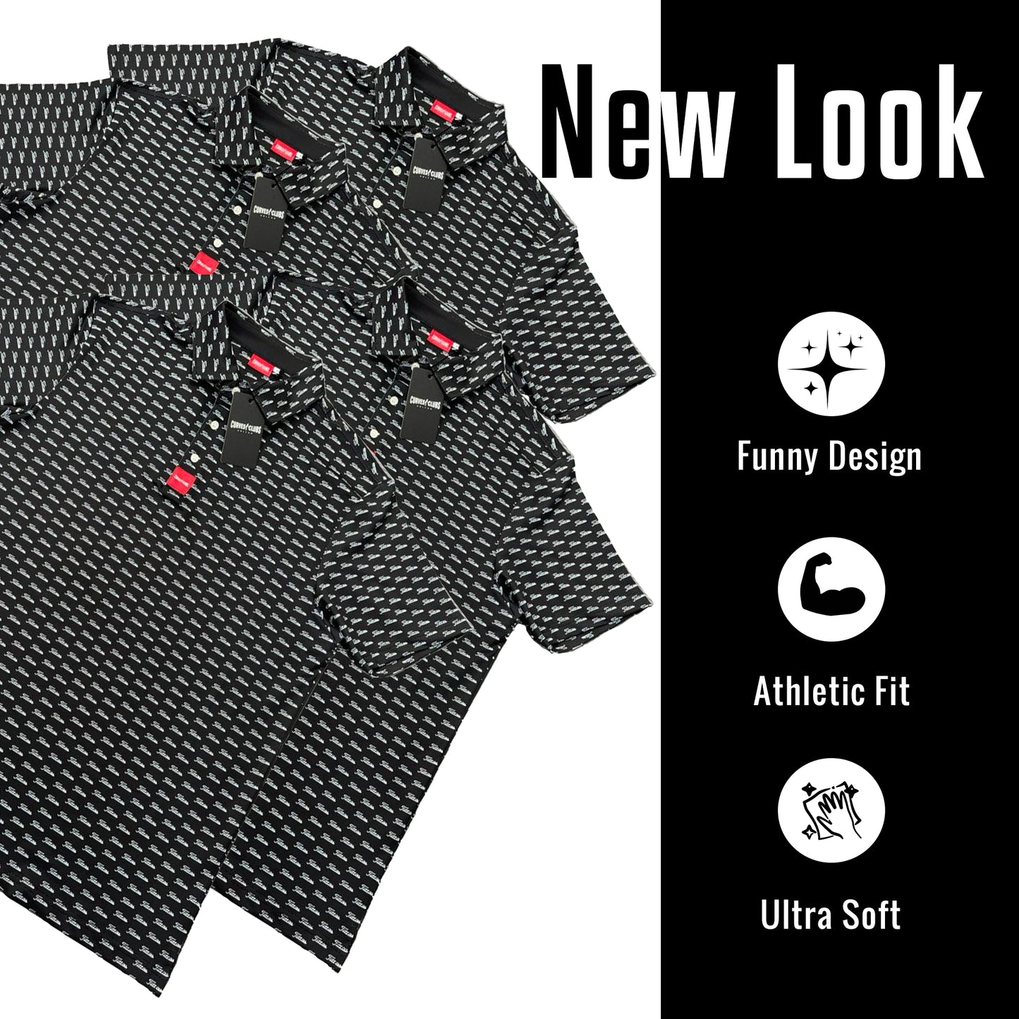 Black Titties Golf Polo