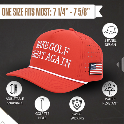 Make Golf Great Again Golf Bundle – Patriotic Golf Hat and Driver Headcover Set
