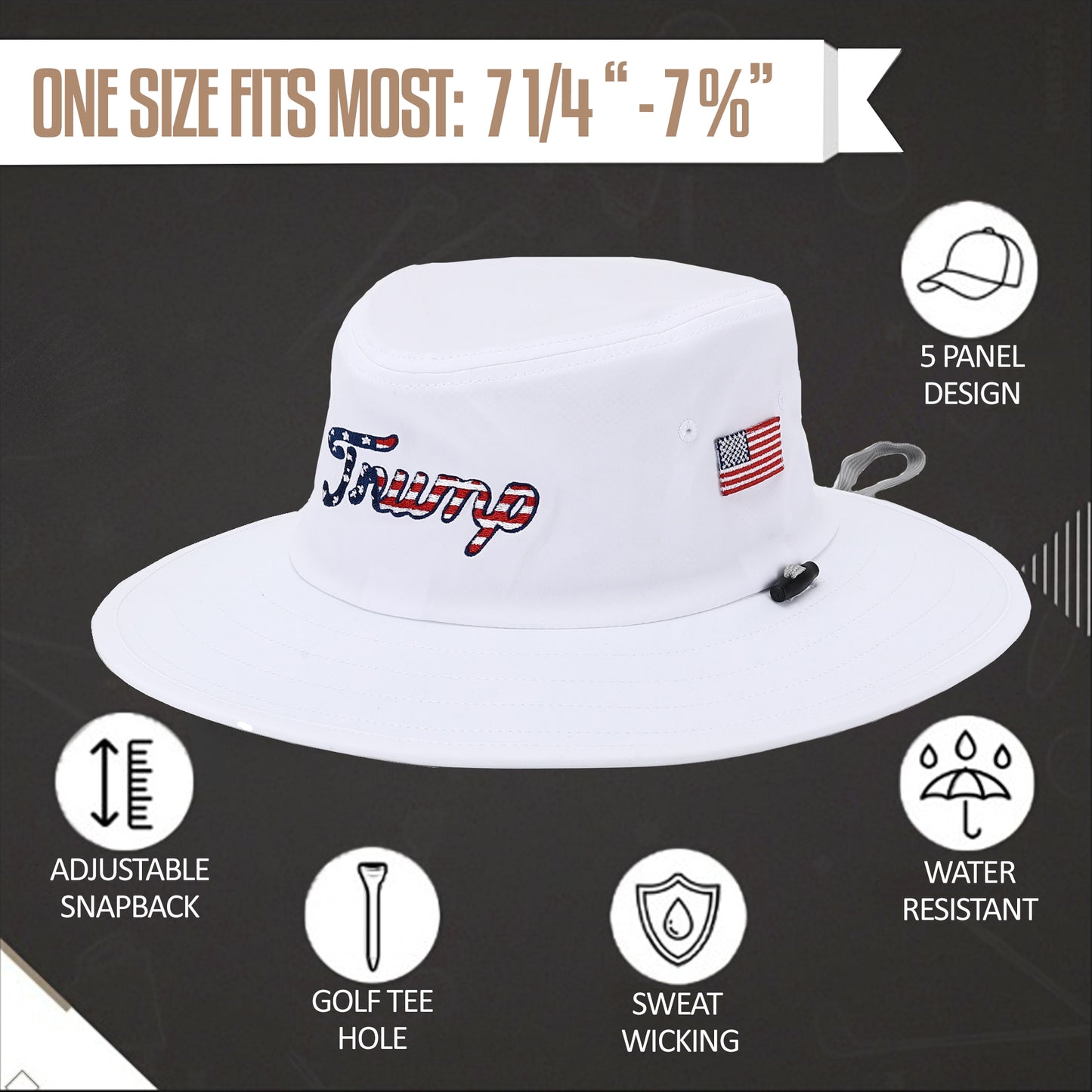 Trump Bucket Hat USA