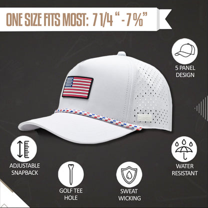 American Flag Golf Hats 3-Pack Bundle