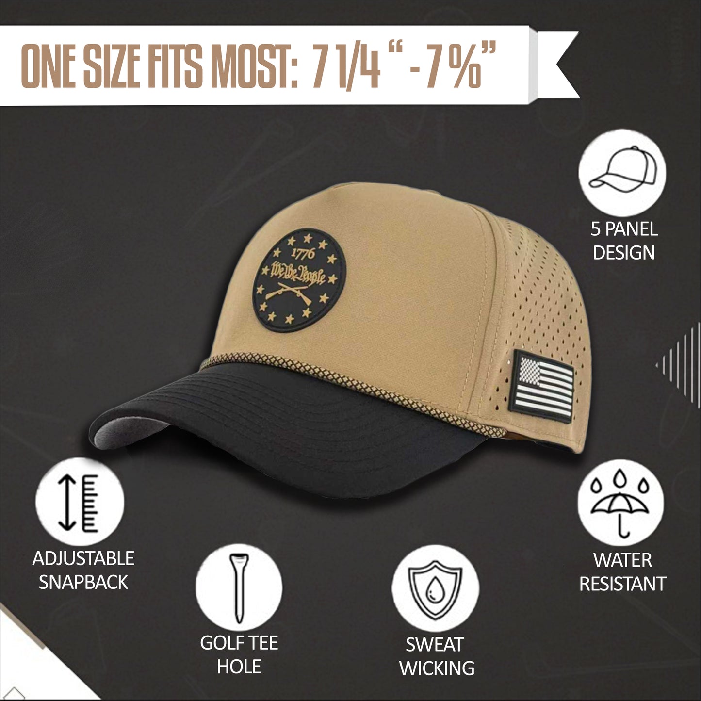 Curves & Clubs 1776 Patch Hat