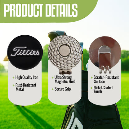 Curves & Clubs Premium Titties Golf Ball Markers – 2-Pack