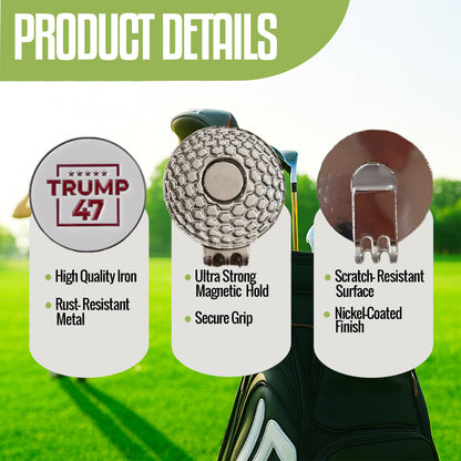 Curves & Clubs Premium Trump 47 Golf Ball Markers – 2-Pack