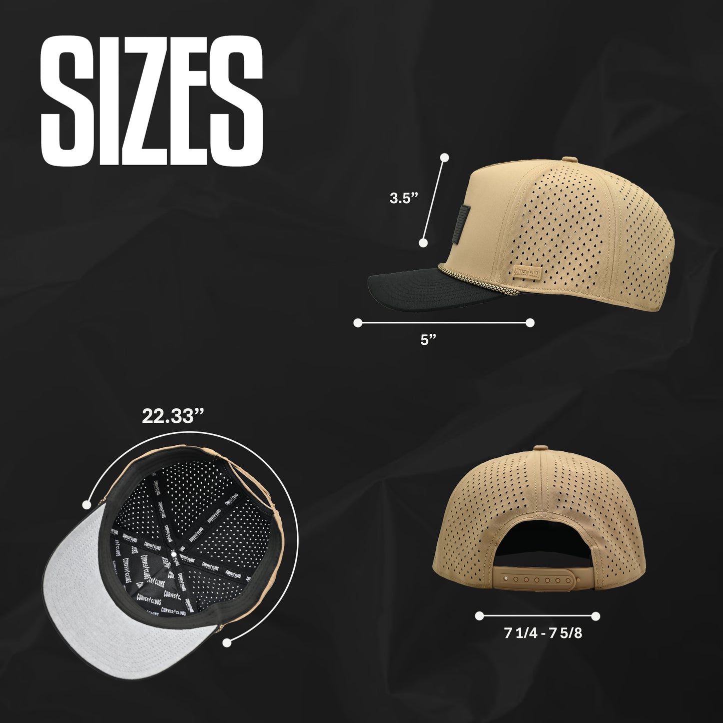 American Flag Golf Hats 3-Pack Bundle