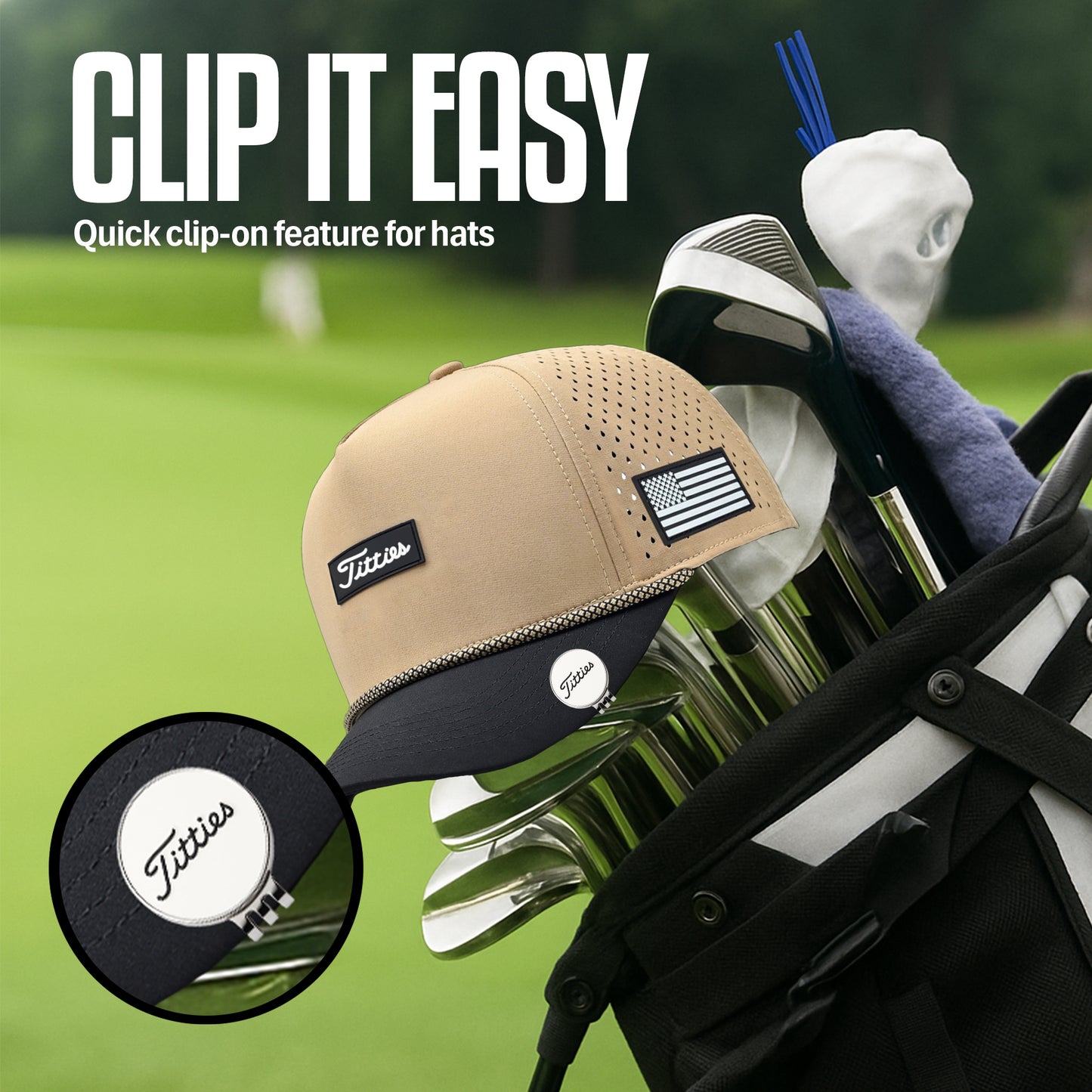 Curves & Clubs Premium Titties Golf Ball Markers – 2-Pack