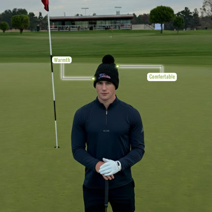 Titties Beanie Hat with USA Flag Patch