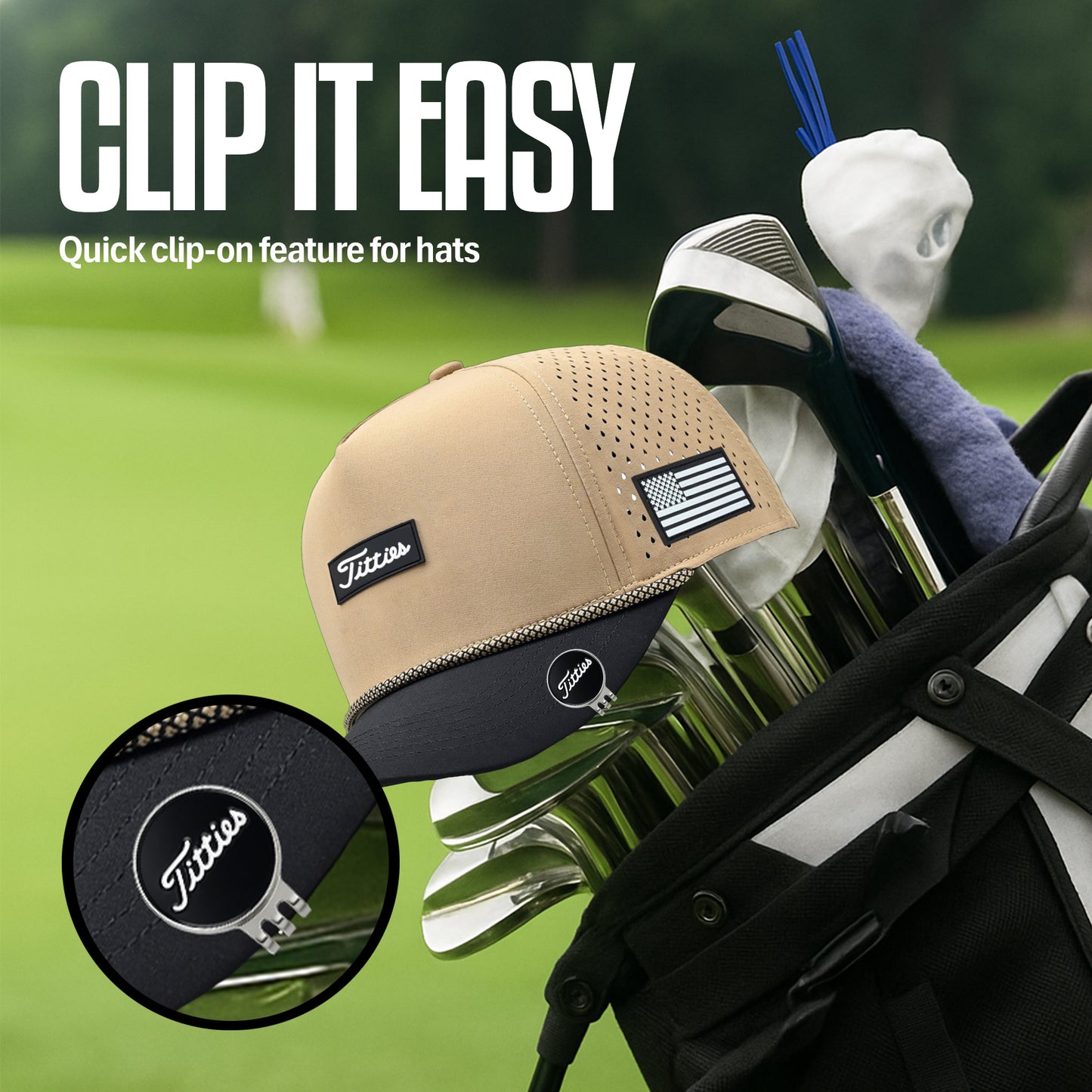 Curves & Clubs Premium Titties Golf Ball Markers – 2-Pack