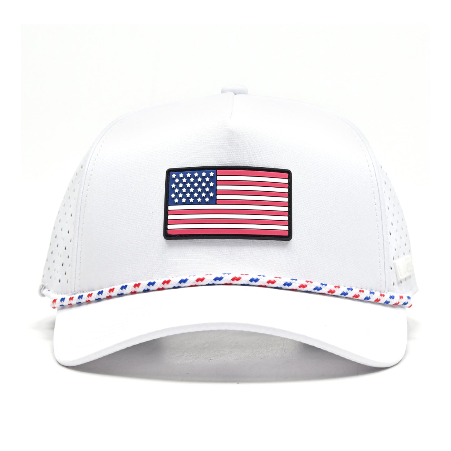 White USA Flag Hat
