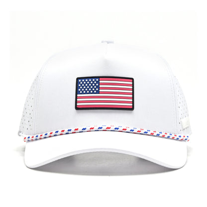 White USA Flag Hat