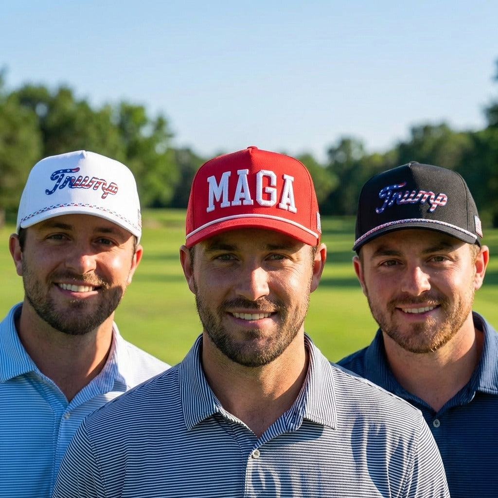 Trump Golf Hats 3-Pack Bundle