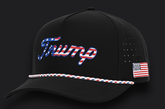 Black USA Trump Golf Hat