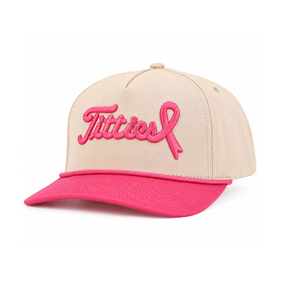 Curves & Clubs Titties Golf Hat | Pink Ribbon Awareness Hat