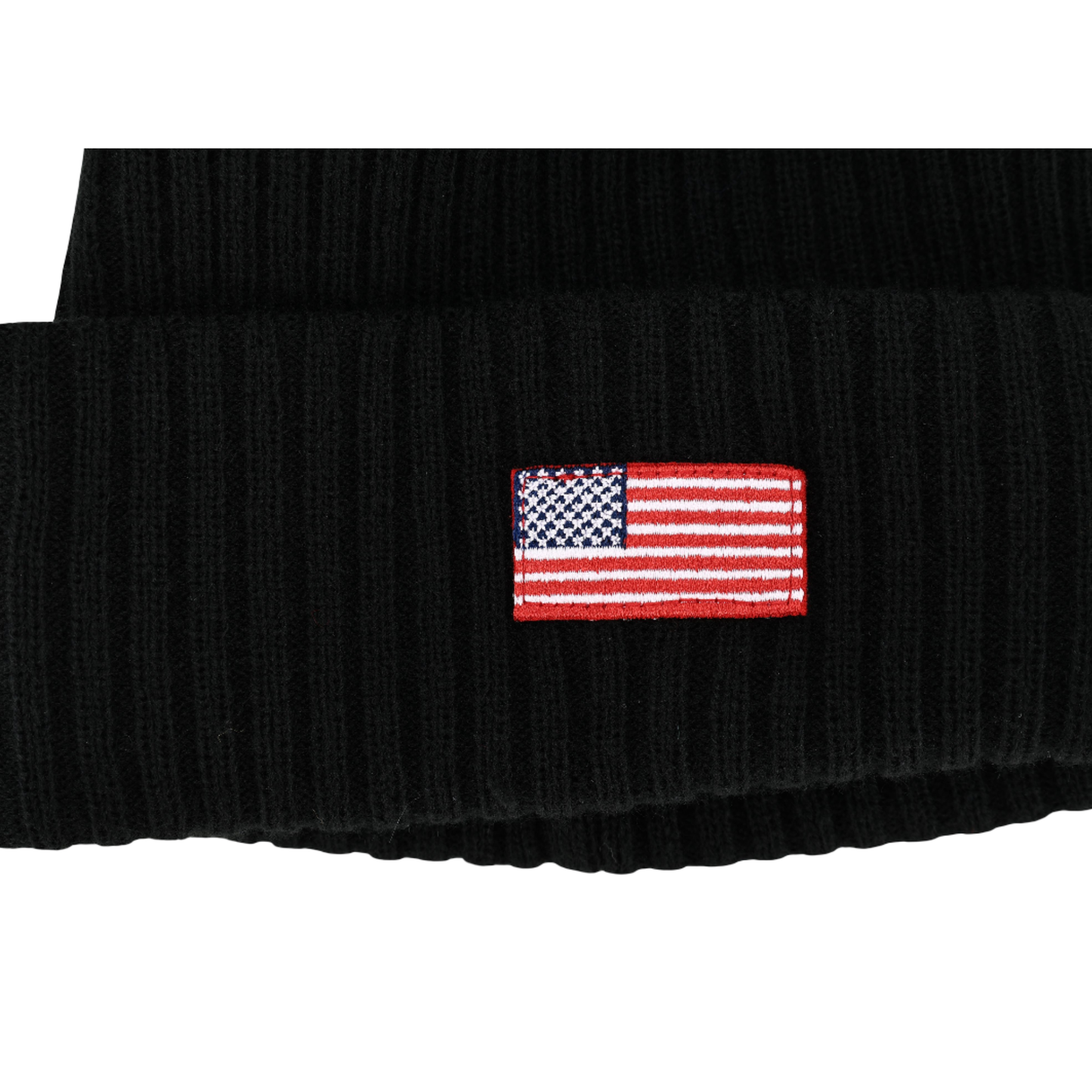 Titties Beanie Hat with USA Flag Patch