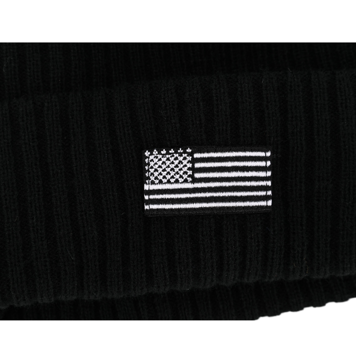 Titties Beanie Hat with White USA Patch