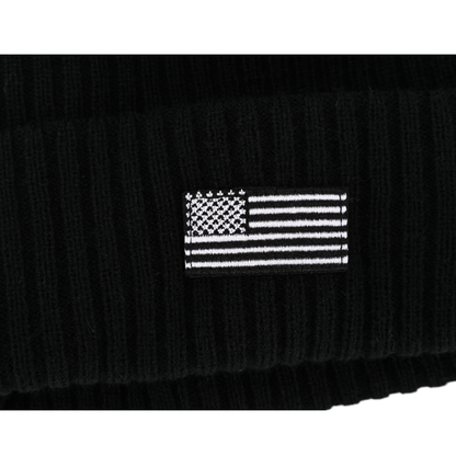 Titties Beanie Hat with White USA Patch