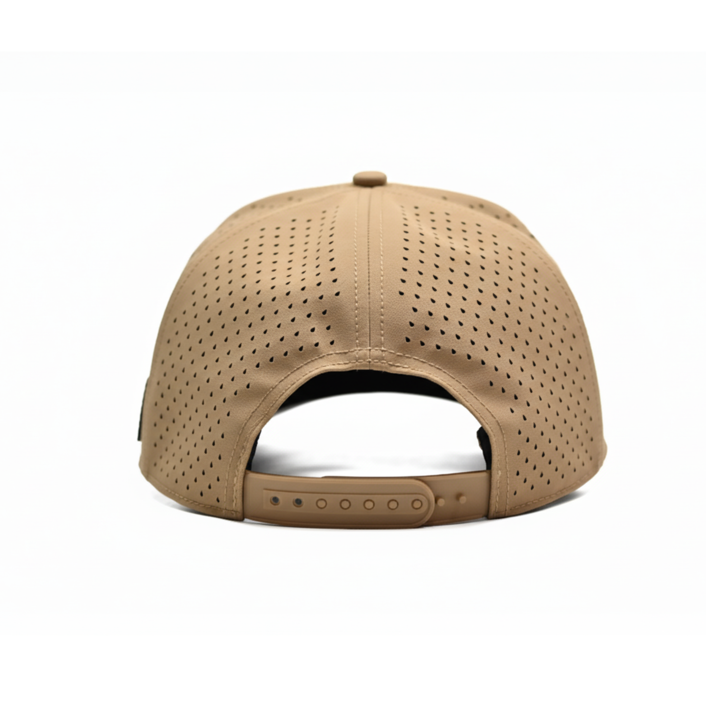 Curves and Clubs American Golf Hat – Tan Performance Rope Cap – Golf Co. Hat EST. 2024