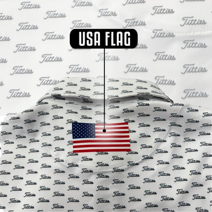 White Titties Golf Polo