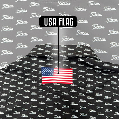 Black Titties Golf Polo