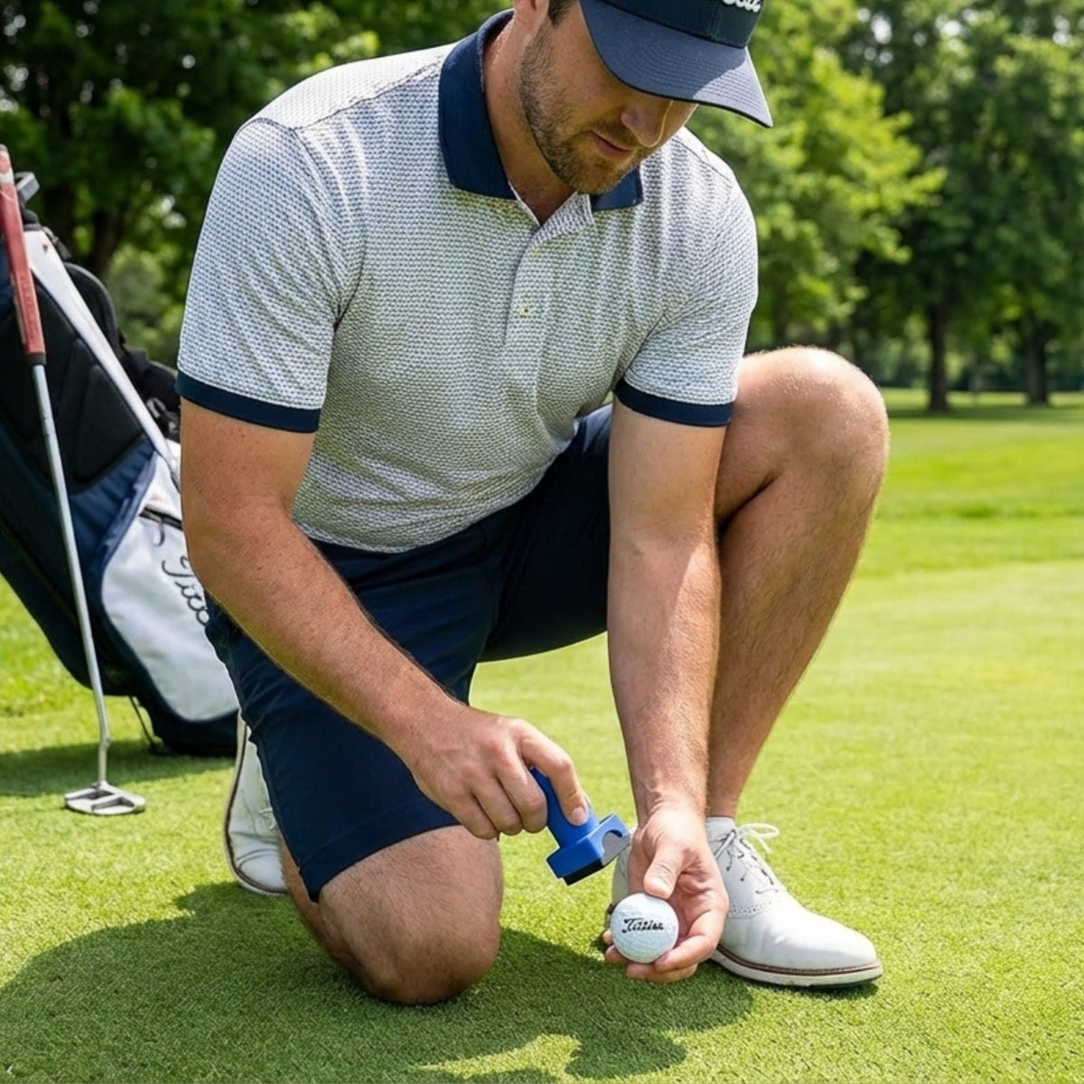 Titties Golf Balls Stamp