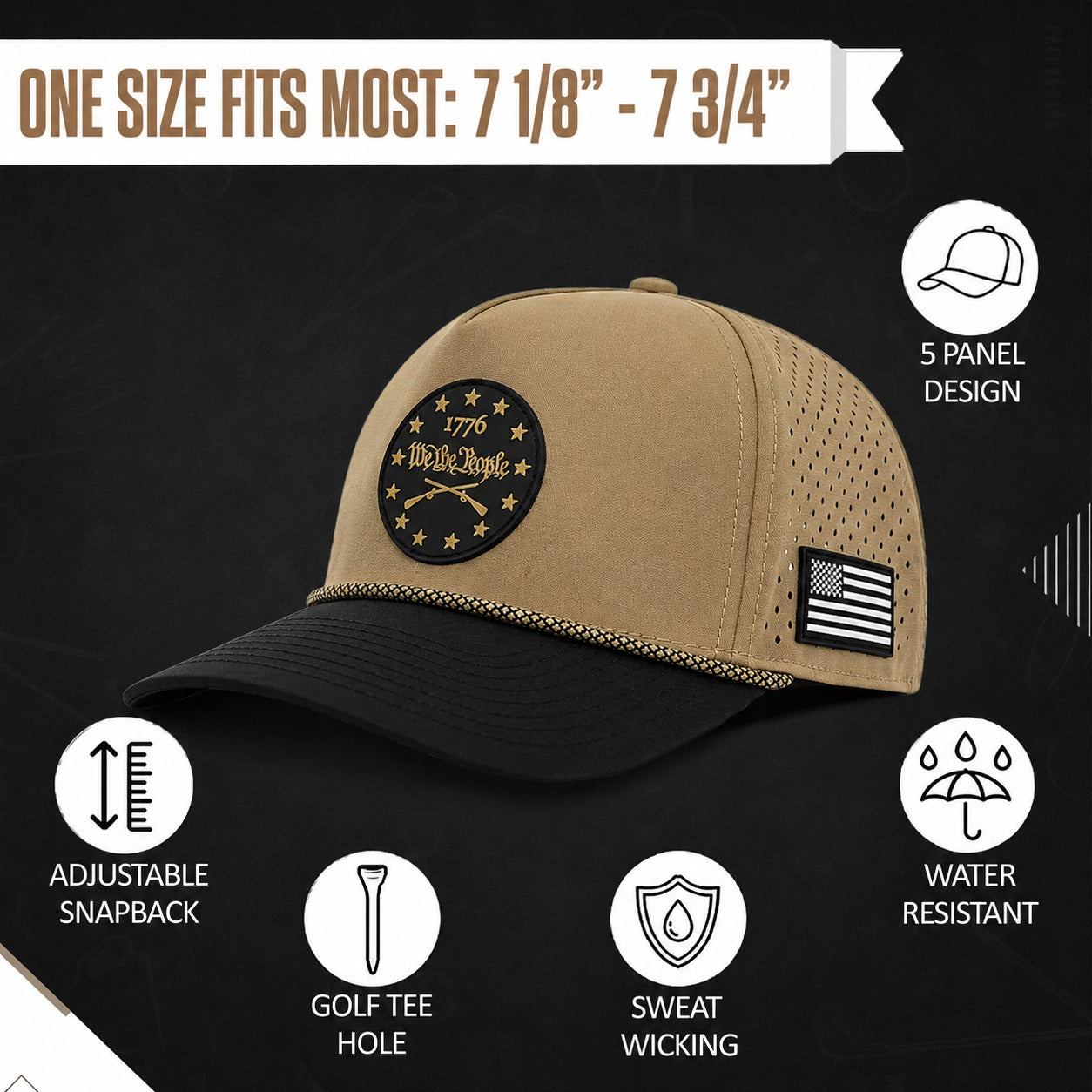 Curves & Clubs 1776 Patch Hat