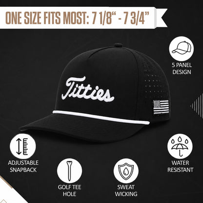 Black & White Titties Golf Hat