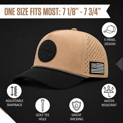 Curves & Clubs 1776 Black Patch Hat