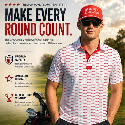 Ultimate MAGA Bundle – Make Golf Great Again Hat & MAGA Polo Set
