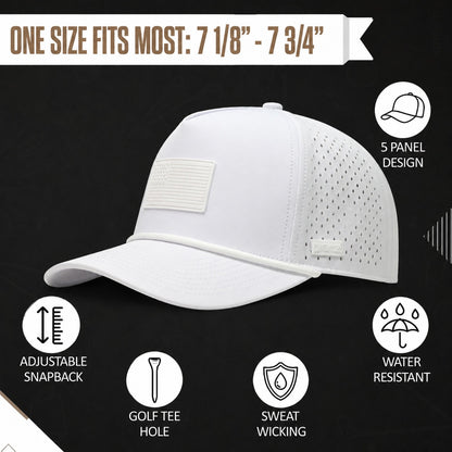 Whiteout USA Flag Hat