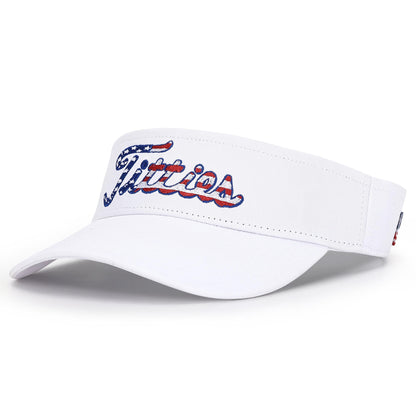 CURVES & CLUBS Titties 4th of July Golf Visor Hat