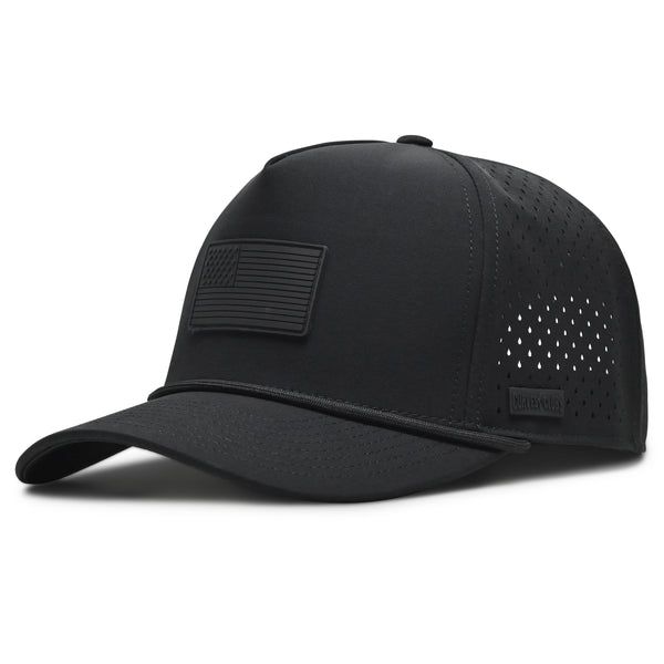 Blackout USA Flag Hat