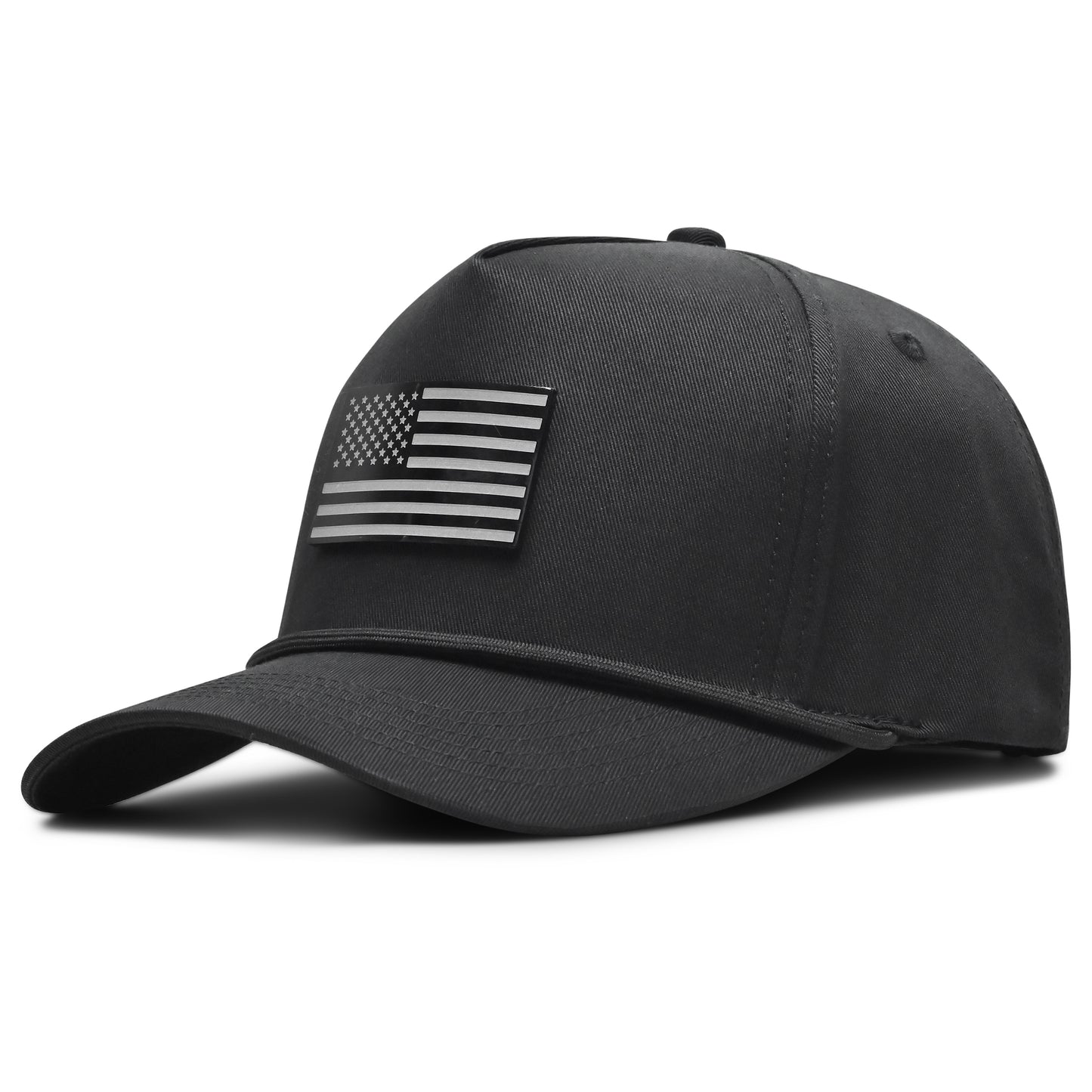 Black Stealth Money American Flag Hat