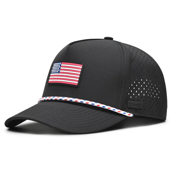 Black American Flag Hat