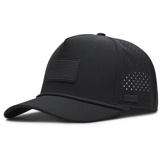 Blackout American Flag Rope Hat