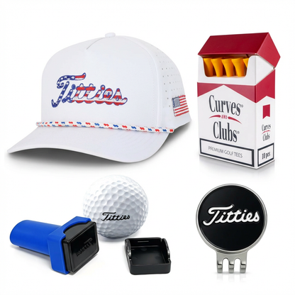 Titties Golf Balls Stamp