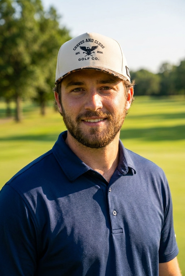 Curves and Clubs Golf Hat Camo – Bald Eagle Performance Cap