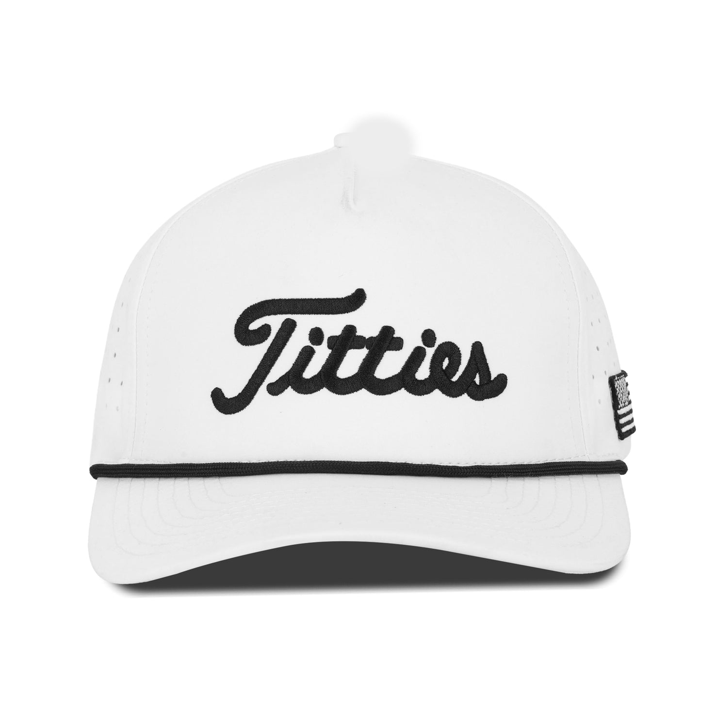 Ultimate Titties Bundle – White & Black Titties Golf Hat and Polo Set