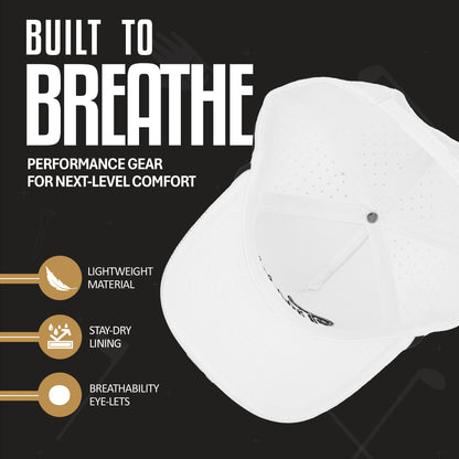 White and Black Titties Golf Hat