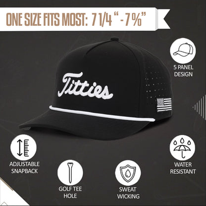 Black & White Titties Golf Hat
