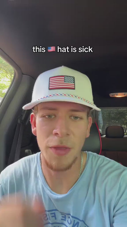 White USA Performance Hat