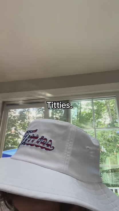 CURVES & CLUBS Titties 4th of July Golf Bucket Hat