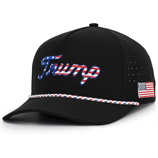 Black USA Trump Golf Hat
