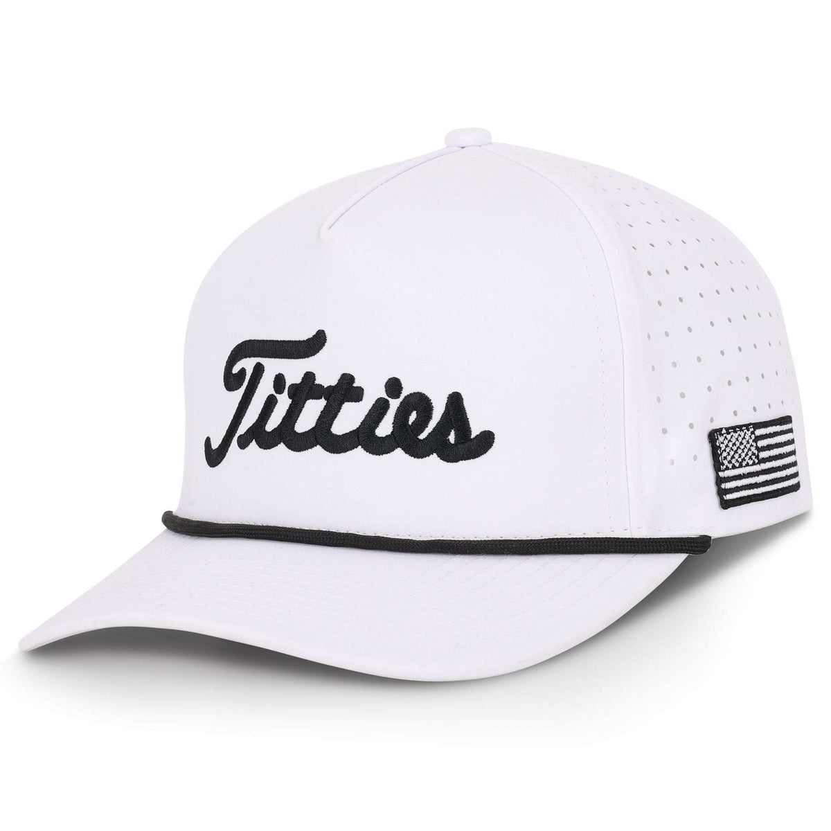 USA Titties Golf Hat with American flag embroidery