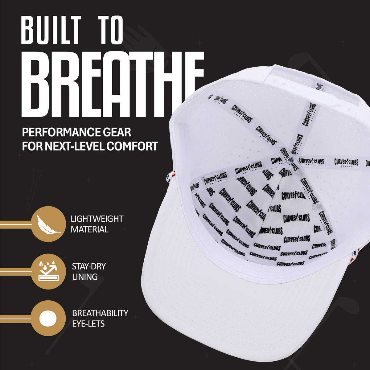 USA Titties golf hat with American flag design